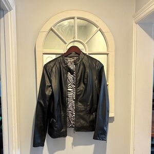 Black Faux Leather Jacket